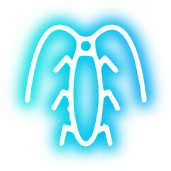 Collection of butterflies and insects neon