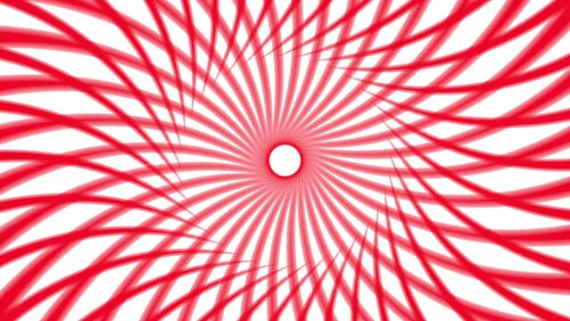 Psychedelic hypnosis trip video red and white