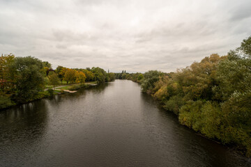 Fototapeta premium The Eems river near Rheine, Germany
