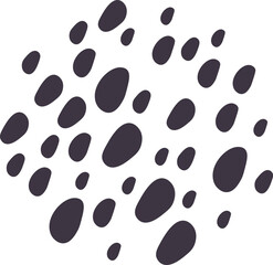 Abstract shape color spots design element