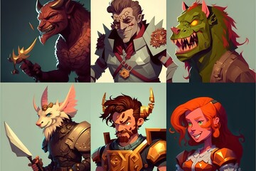 Video game character concept art