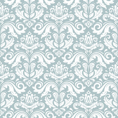 Orient classic pattern. Seamless abstract background with vintage elements. Orient blue and white background. Ornament for wallpaper and packaging