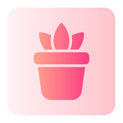 Plant Pot gradient icon