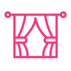 curtains gradient icon