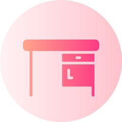 desk gradient icon
