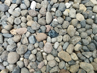 texture of small rocks on the surface