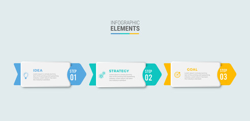 Business infographic template design icon 4 option or steps