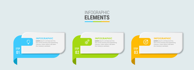 Business infographic template design icon 4 option or steps - obrazy, fototapety, plakaty