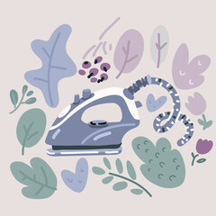 Vector illustration of Iron