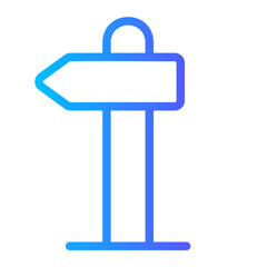 Fototapeta premium Direction gradient icon