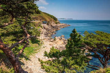 Hongryeonam Hermitage of Naksan or Naksansa Temple, Yangyang, Gangwon Province, South Korea.