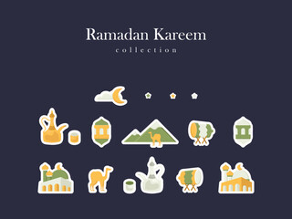 ramadan islamic mubarak background arab illustration ornament pattern element abstract arabic islam