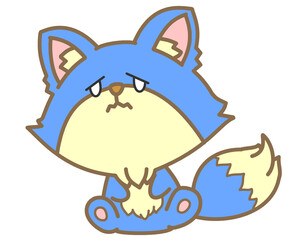 悲しそうな子狐