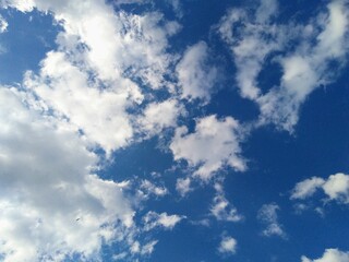 blue sky with clouds