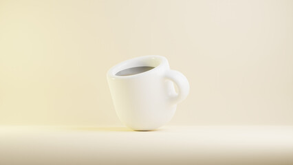 3d render coffee background