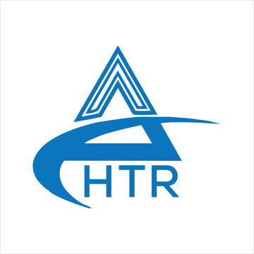 HTR letter logo. HTR blue image on white background. HTR Monogram logo design for entrepreneur and business. HTR best icon.
