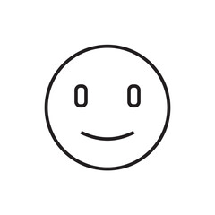 Fototapeta premium Smile Feedback icon with black outline style