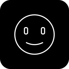 Smile Feedback icons with black filled line style