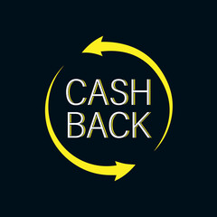 Obraz premium Cashback symbol with arrows. Isolated money-back sign. The logo of the exchange. Money back guarantee. Vector