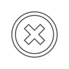 NOT RECOMMENDED Feedback icon with black outline style