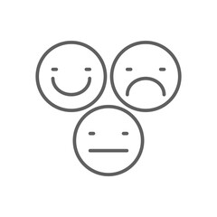 FEEDBACK Feedback icon with black outline style