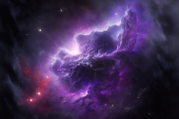 Fototapeta na wymiar Abstract cosmos, space nebula as a background or wallpaper. AI
