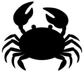 sea ocean crab silhouette