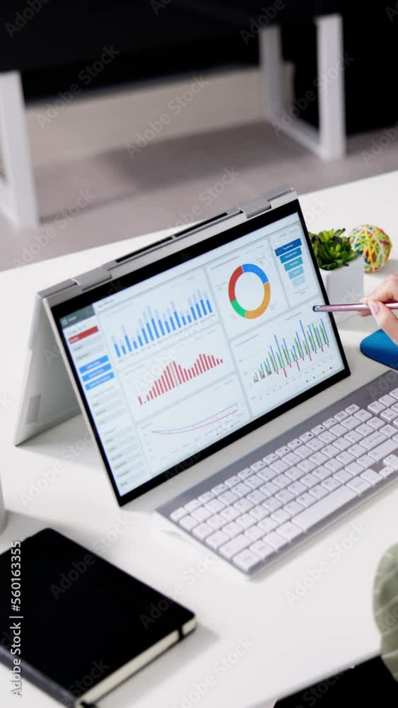 Poster Analyzing Data Graph And Dashboard