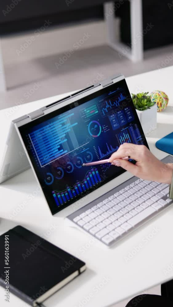 Poster Analyzing Data Graph And Dashboard