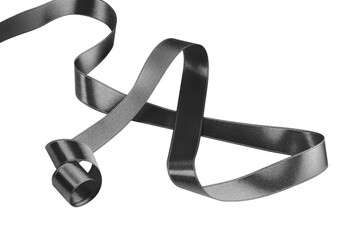 close up of black ribbon