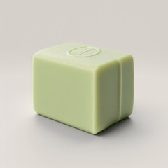 Handmade Soap with herbs on White Background