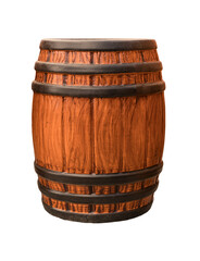 Cut out clay pot, home decoration isolated