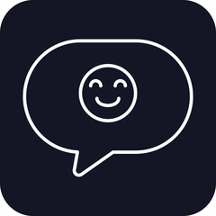 Smile Feedback Icons with black filled outline style. Related to Feedback, Rating, Like, Dislike, Comment, Good Bad Sign, Yes No icons. Vector illustration