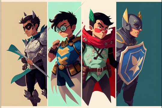fantasy heroes illustration