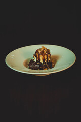 chocolate cake on a plate