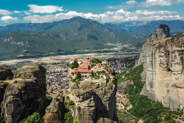 Obraz premium Echoes of the Divine: Meteora Monastery, Greece
