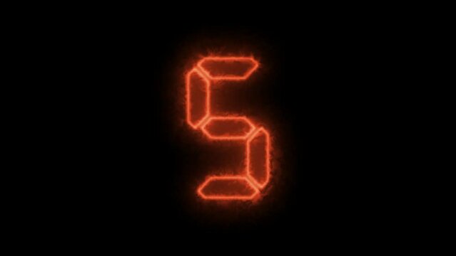 Digital countdown of 10 to 0 seconds with regular hundredths,  optimized for 10 to 0  fps to avoid frame rate distortions and interpolation artifacts 