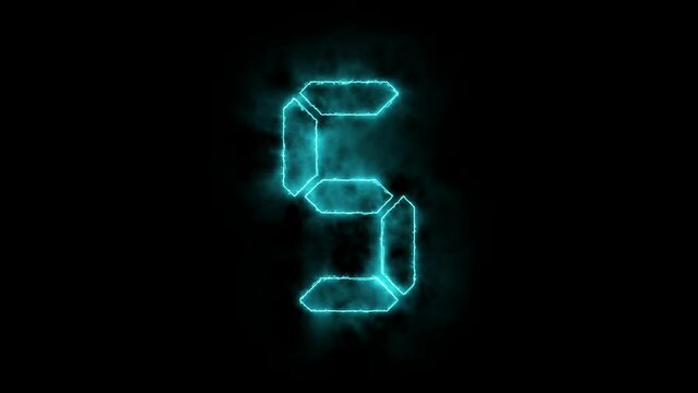 Digital countdown of 10 to 0 seconds with regular hundredths,  optimized for 10 to 0  fps to avoid frame rate distortions and interpolation artifacts 