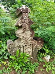 selective focus photo of lampulo ancient tombstone grave of aceh kingdom admiral