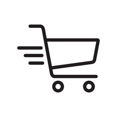 Shopping cart icon in line style. Shopping cart symbol. Shopping cart sign. Transparent background. Shopping cart PNG © Graficriver