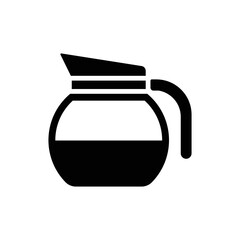 Coffee pot icon vector design template