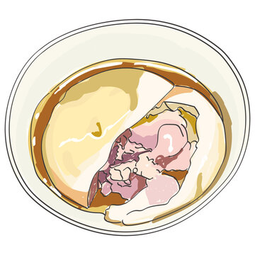 The Taiwanese meatball is a popular food in Taiwan illustration.