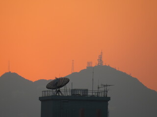  the sunset in the Peak of hong kong  31 Dec 2012