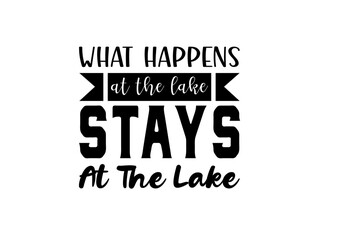 Obraz premium Lake SVG Vector T-Shirt Design