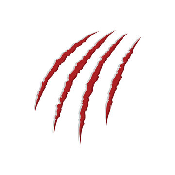 Animal Claw scratches icon. Claw scratches symbol. Cat tiger scratches scratches sign. Transparent background. Claw scratches PNG
