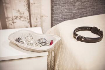 Sex toy in instruments tray