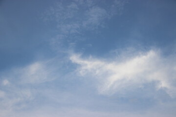 clear blue sky with clouds