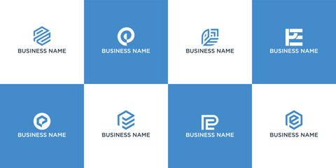 PE letter logo design on luxury background. EP monogram initials letter logo concept. EP icon design. PE elegant and Professional white color letter icon design