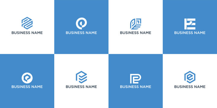 PE letter logo design on luxury background. EP monogram initials letter logo concept. EP icon design. PE elegant and Professional white color letter icon design