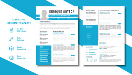 Clean Resume Template - Professional Design - Impress Employers - Boost Your Career
